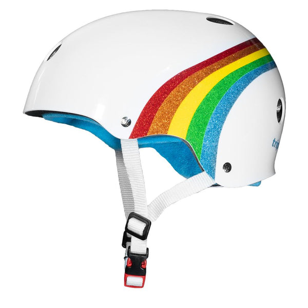 Triple 8 Certified Helmet SS  (White Rainbow Sparkle)