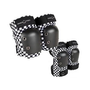 Protec Street Knee & Elbow Pads Pack - Adult (Checkers)