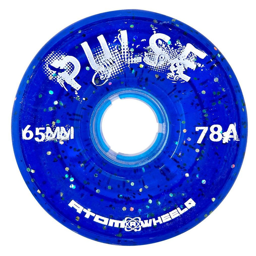 ATOM Pulse Glitter Quad Wheels - 4 Pack (Blue)