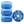 Rio Roller Light Up Wheels - 4 Pack (Blue Glitter)
