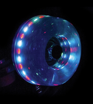 Rio Roller Light Up Wheels - 4 Pack (Blue Glitter)