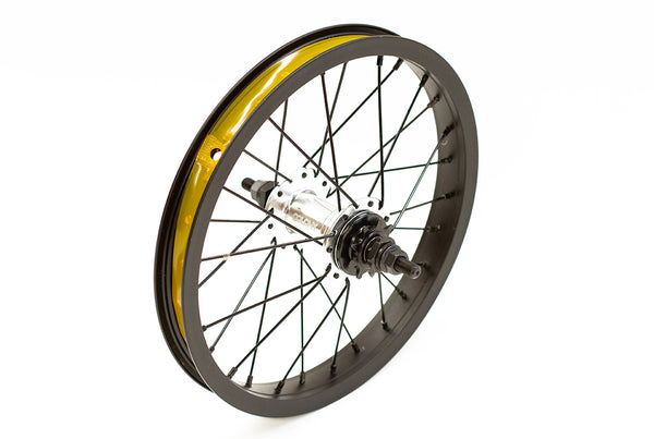 Colony Horizon 14" Rear BMX Wheel (Black / Polished)