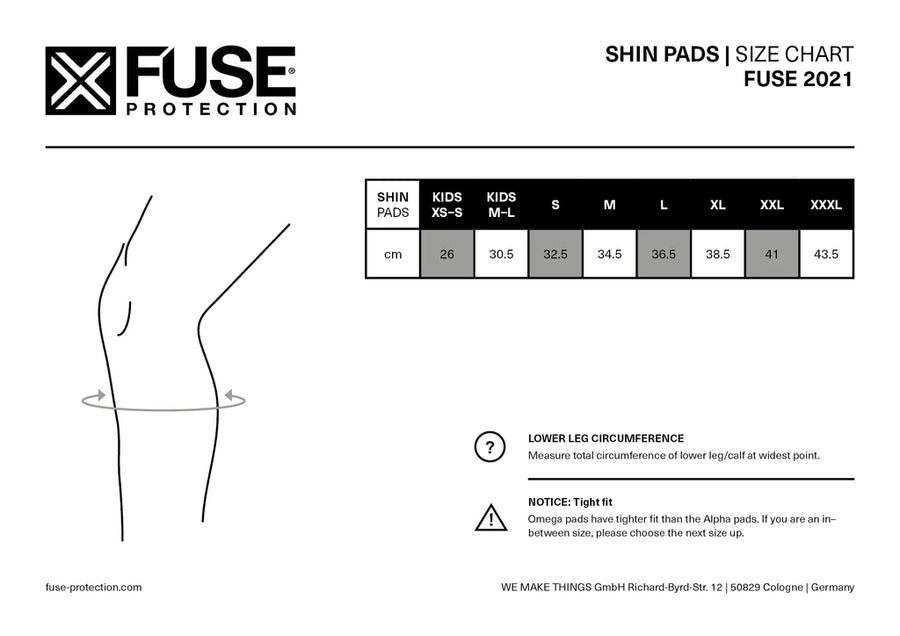 Fuse Alpha Shin Whip Pads