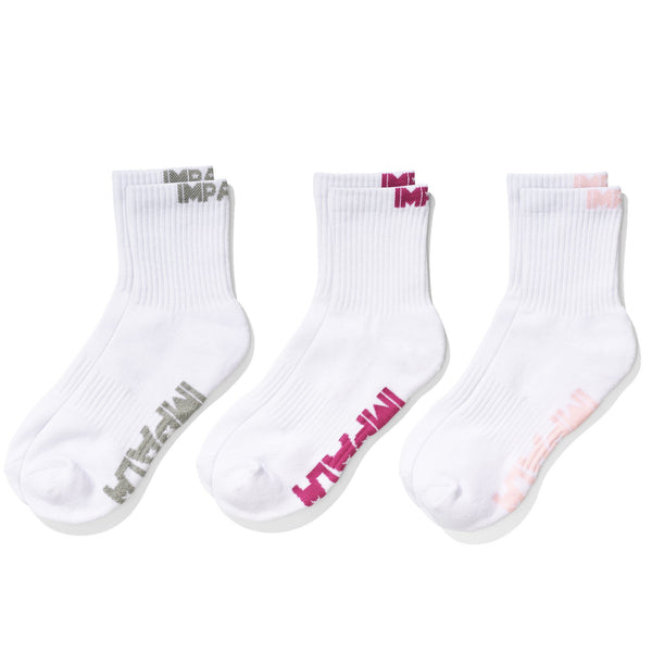 Impala Everyday Sock 3 Pack (White)