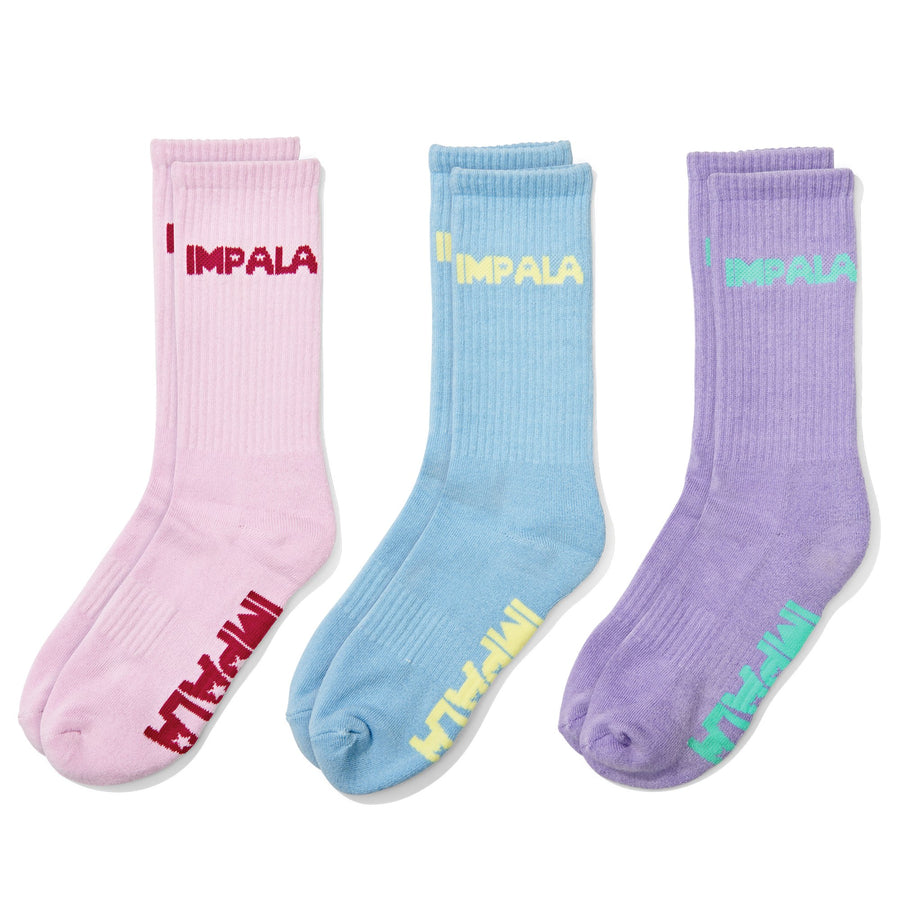 Impala Skate Sock - Pastel (3 Pack)