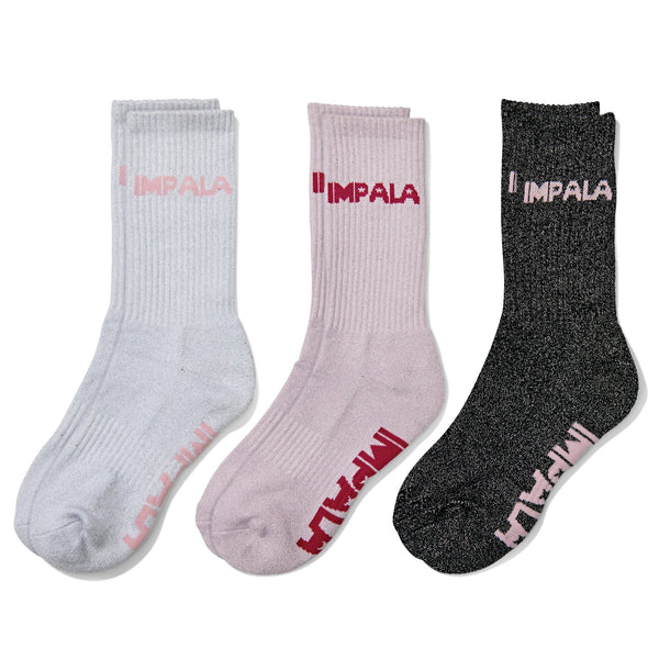 Impala Skate Sock - Sparkle (3 Pack)