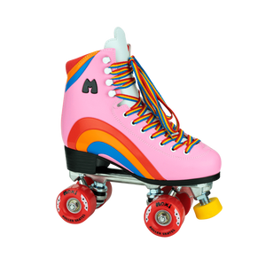Moxi Rainbow Rider Roller Skates - (Pink Hearts)