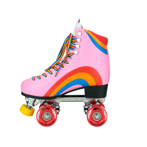 Moxi Rainbow Rider Roller Skates - (Pink Hearts)