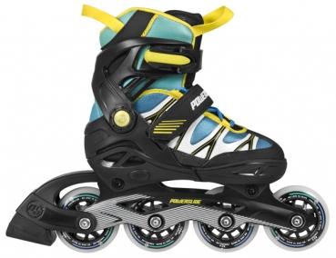 Powerslide Phuzion Orbit Adjustable Inline Skates - blue/yellow