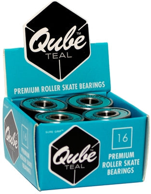 Suregrip Qube Teal Bearings - 16 Pack (7/8mm)