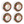 Blind OG Stretch 52mm Wheels (White/Red)