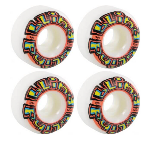 Blind OG Stretch 52mm Wheels (White/Red)