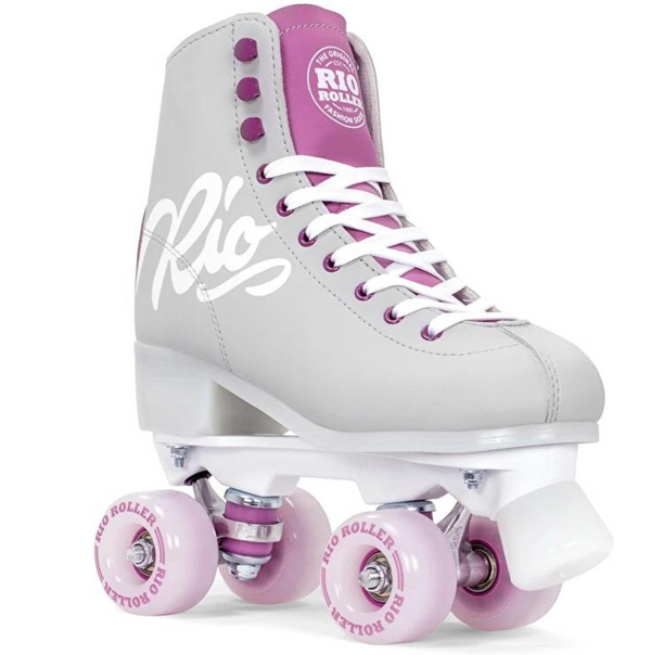Rio Roller Skates - Script (Grey Purple)
