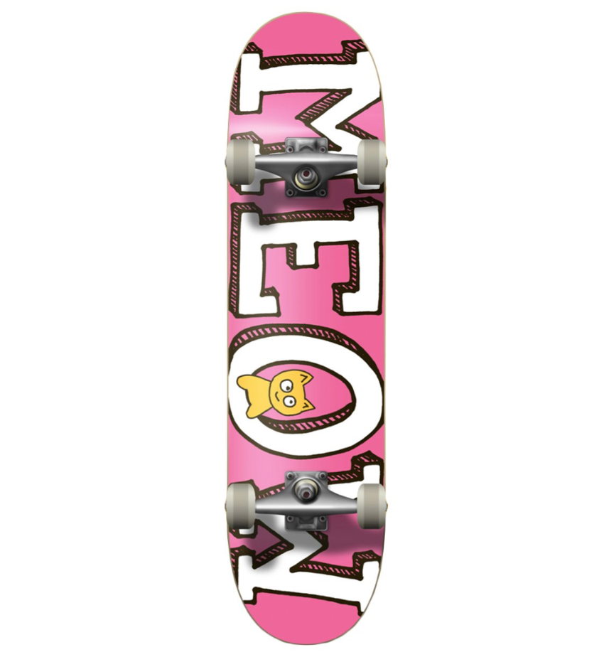 Meow Logo Complete Skateboard - Pink (7.5”)