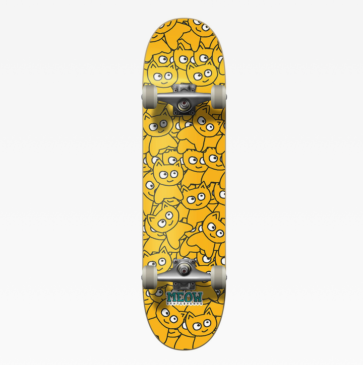 Meow Sticker Pile Complete Skateboard - Original (7.5”)