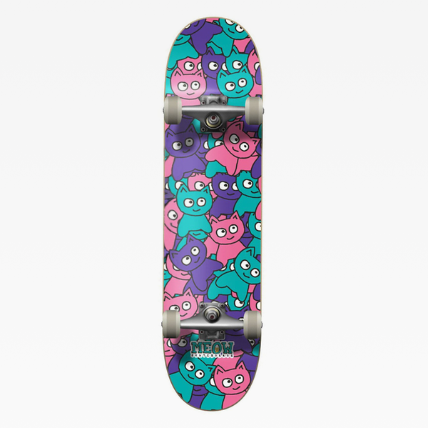 Meow Sticker Pile Complete Skateboard - Classic (7.75”)