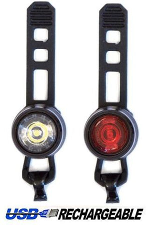 USB Bicycle Lights - Front & Rear Set | SIX20