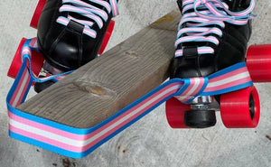 Derby Laces Skate Gear Leash 54 inch (137 cm) Trans Stripe