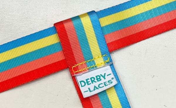Derby Laces Skate Gear Leash 54 inch (137 cm) Tropical Sunset Stripe