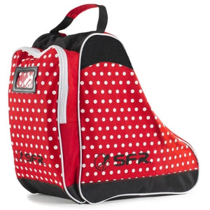SFR Skate Bag Red and White Polka