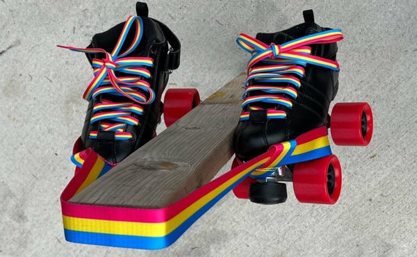 Derby Laces Skate Gear Leash 54 inch (137 cm) Pan Stripe