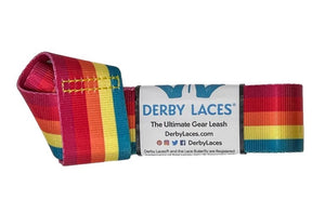 Derby Laces Skate Gear Leash 54 inch (137 cm) Rainforest Sunset Stripe
