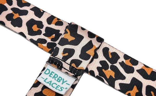 Derby Laces Skate Gear Leash 54 inch (137 cm) Leopard