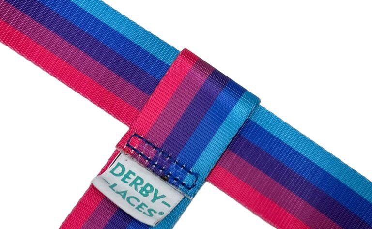 Derby Laces Skate Gear Leash 54 inch (137 cm) Arctic Sunset Stripe