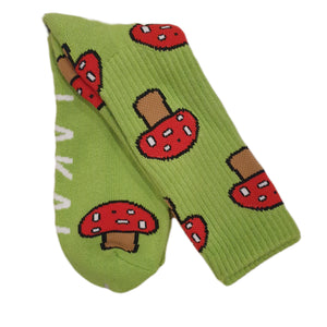 Lakai simple crew socks Shroom (Green)