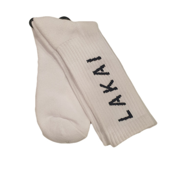 Lakai simple crew socks (white)