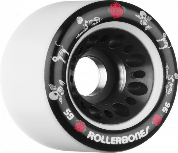 Rollerbones Pet Day of the Dead Speed wheel 4 Pk (White)