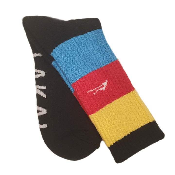 Lakai simple crew socks Block colour (Black)