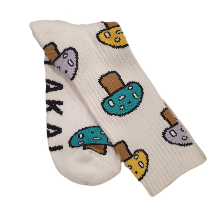 Lakai simple crew socks Shroom (White)