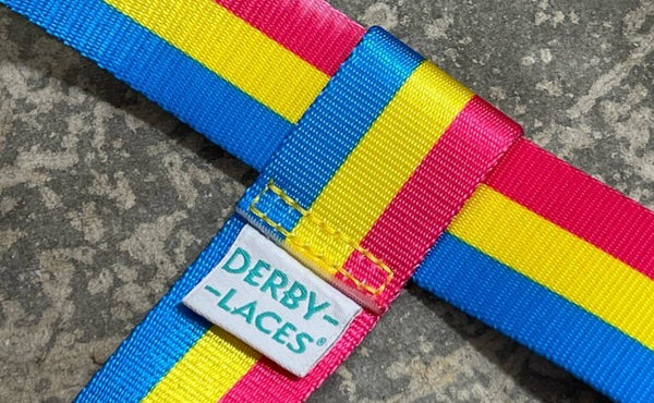Derby Laces Skate Gear Leash 54 inch (137 cm) Pan Stripe