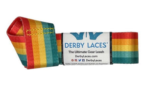 Derby Laces Skate Gear Leash 54 inch (137 cm) Savanna Sunset Stripe