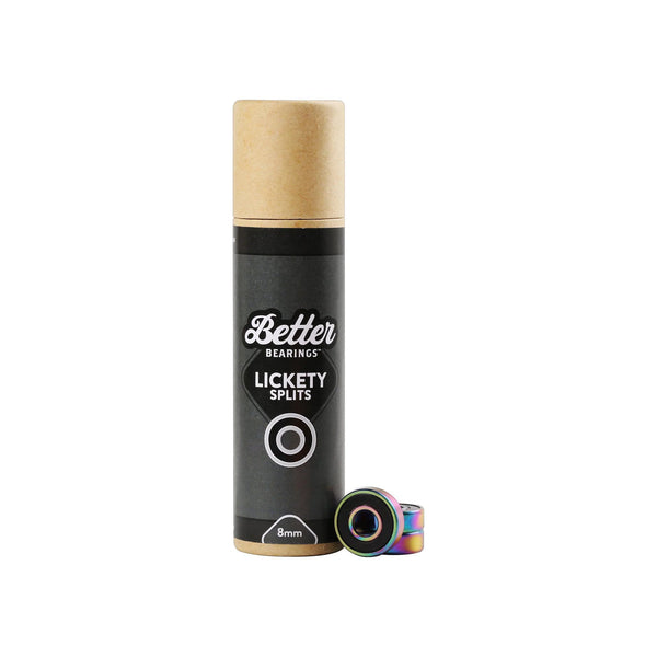 Better Bearings- LICKETY SPLITS ABEC 9 16PK Black 8mm