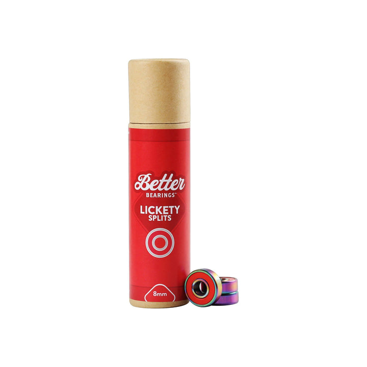 Better Bearings- LICKETY SPLITS ABEC 9 16PK Red 8mm