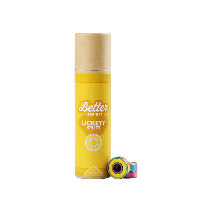 Better Bearings- LICKETY SPLITS ABEC 9 16PK Yellow 8mm