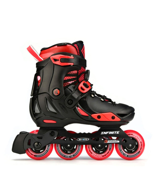 Micro Infinite Inline Skates (Black / Red)
