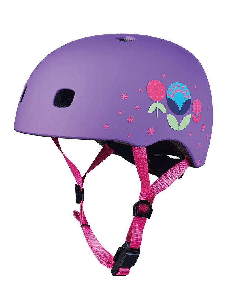 Micro Helmets - Pattern - Purple Floral