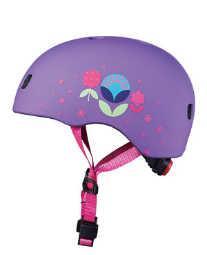 Micro Helmets - Pattern - Purple Floral