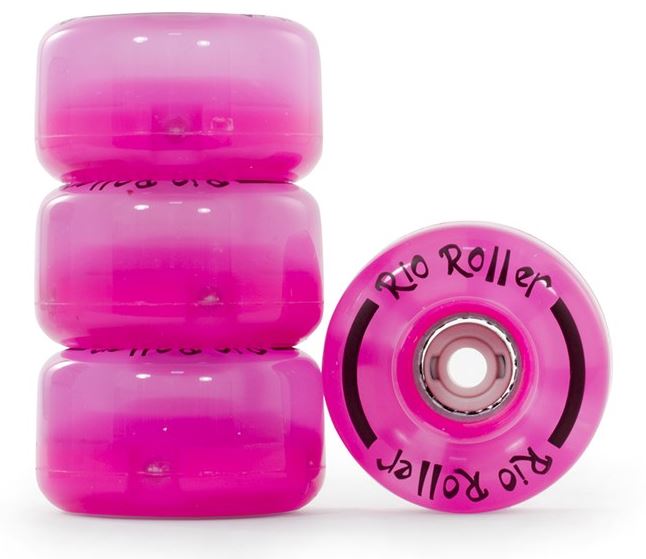 Rio Roller Light Up Wheels - 4 Pack (Pink)