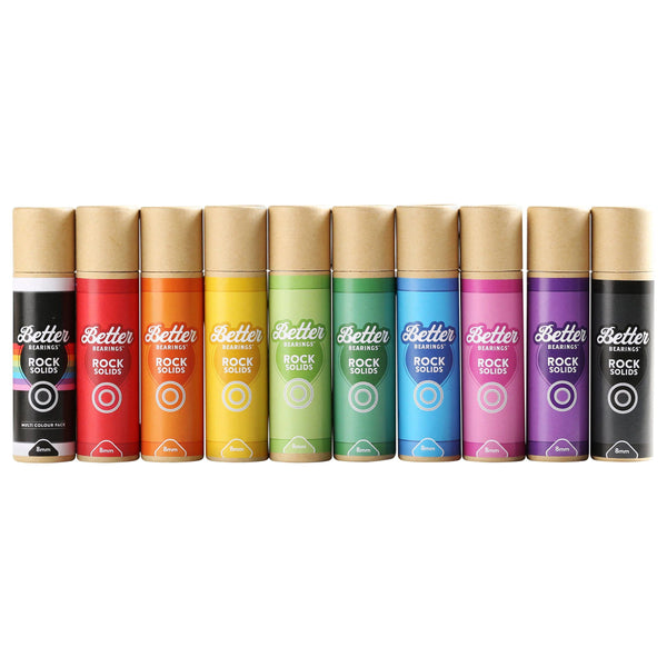 Better Bearings- ROCK SOLIDS ABEC 9 16PK Multicolour 7/8mm