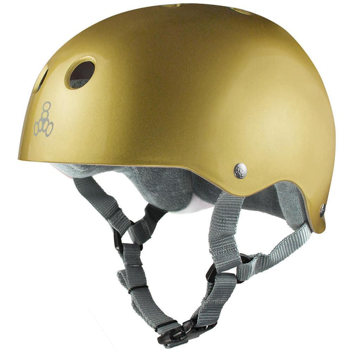 Triple 8 Skate Helmet SS (Gold Metallic)