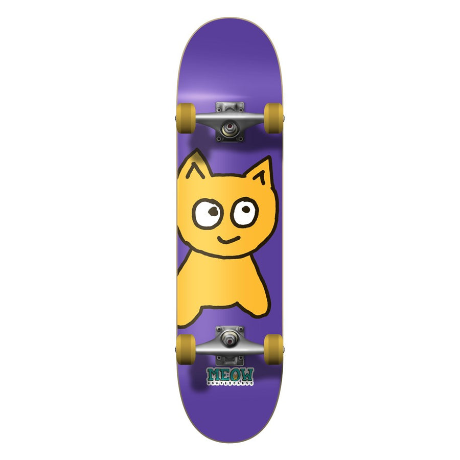Meow Big Cat Complete Skateboard - Purple (7.18”)