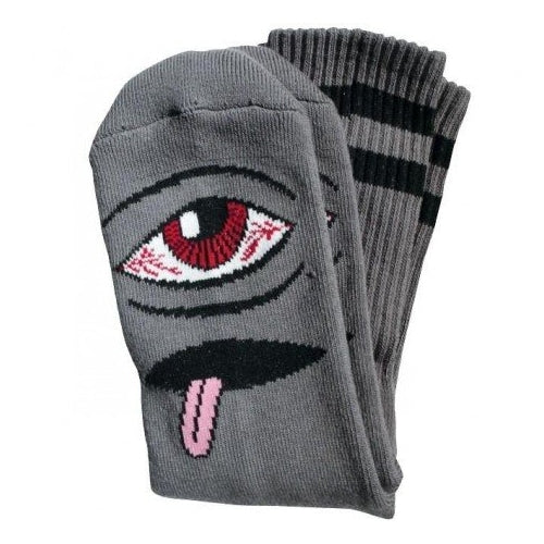 Toy Machine Socks Sect Eye (Black/Grey)