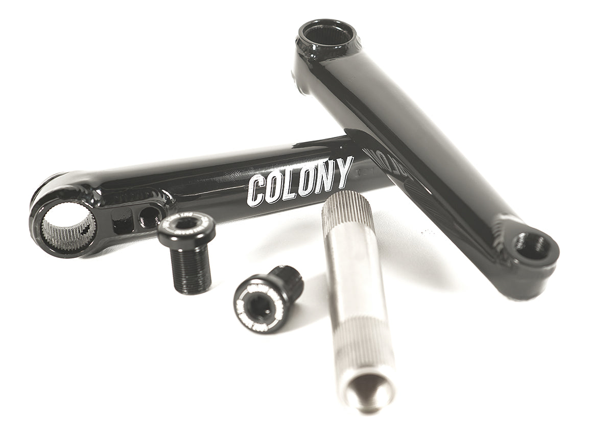BMX Cranks Colony Venator Cranks Black Shop Online Today Fufanu