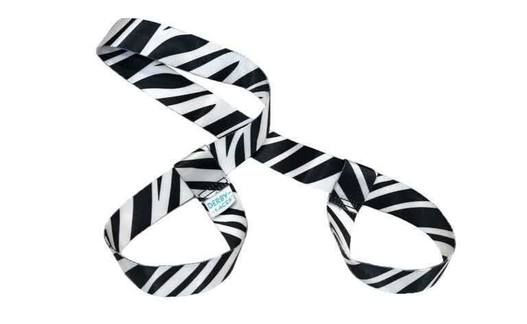 Derby Laces Skate Gear Leash 54 inch (137 cm) Zebra
