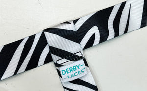 Derby Laces Skate Gear Leash 54 inch (137 cm) Zebra